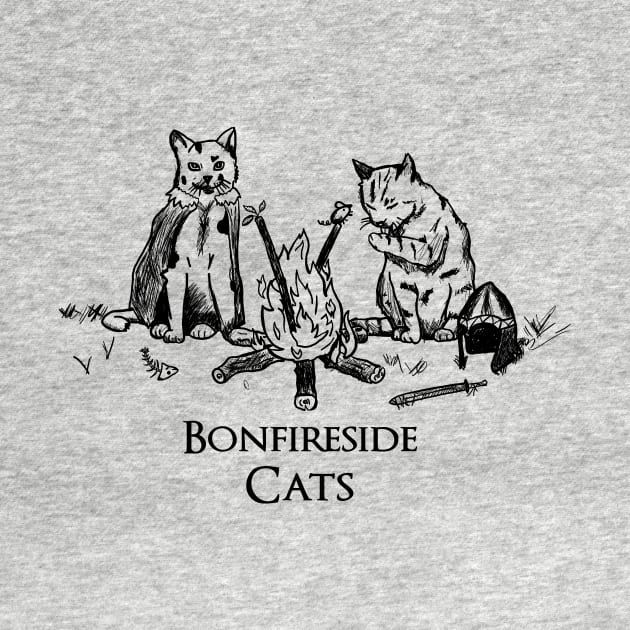 Bonfireside Cats by Duckfeed.tv Merch Store